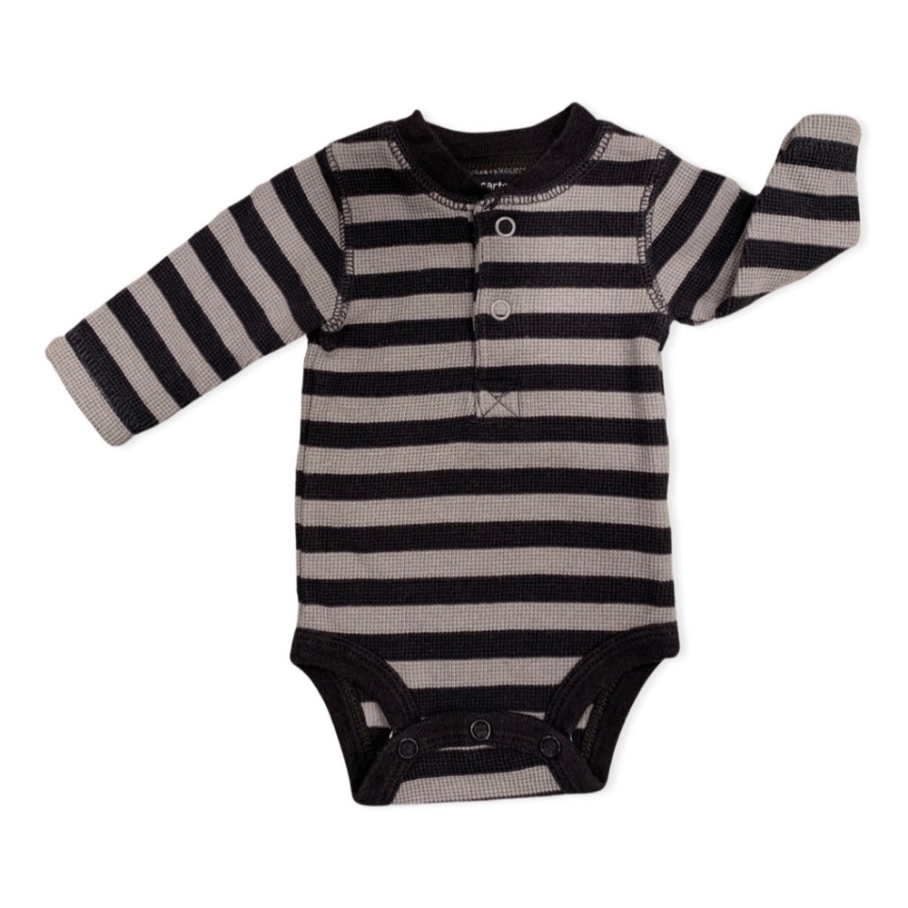 Baby Henley Soft Thermal Long Sleeve Bodysuit